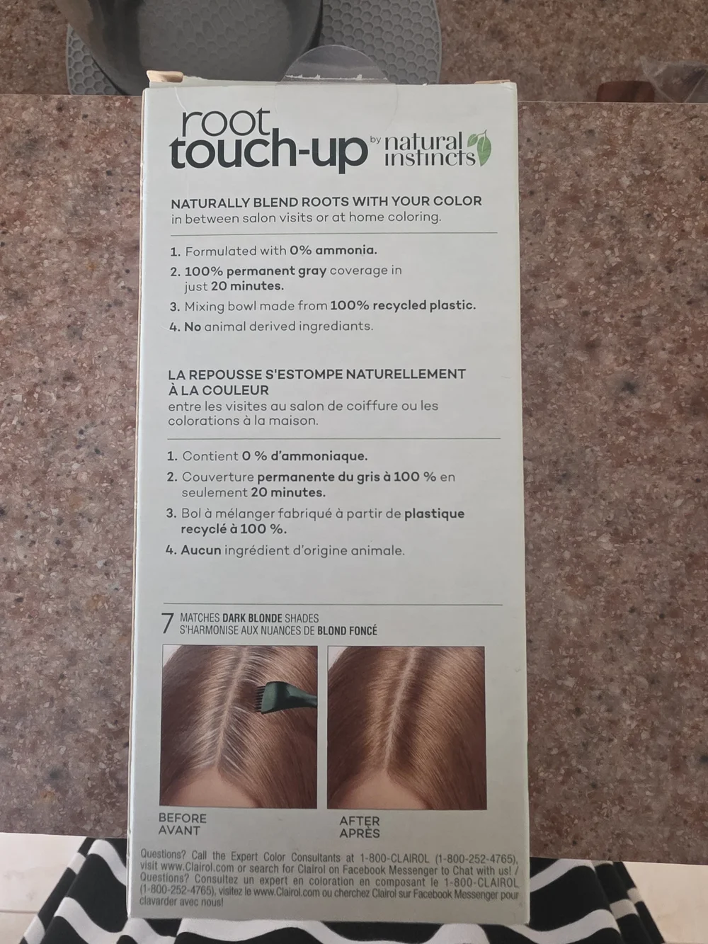 Root Touch-Up Permanent Hair Color - Natural Brown (Shade 7)